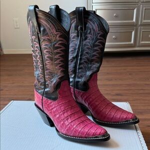 Idyllwind Caiman Fuchsia and Black Heeled Boots